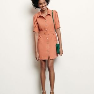 Sandro shirt dress with decorative buttons